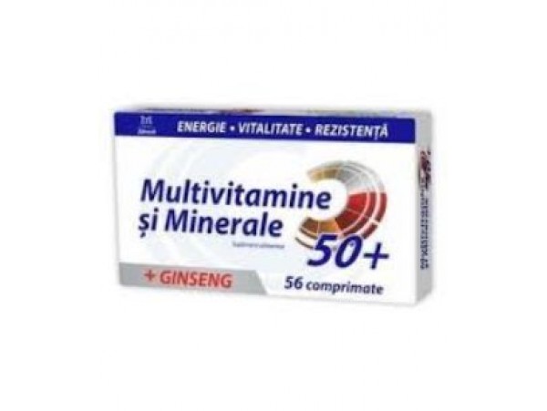Zdrovit - Multivitamine si Minerale + Ginseng 50+ 56cpr